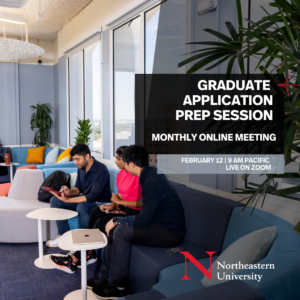 Graduate Application Prep Session Monthly Event - Event Graphic