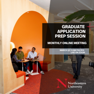 Graduate Application Prep Session Monthly Event - Event Graphic