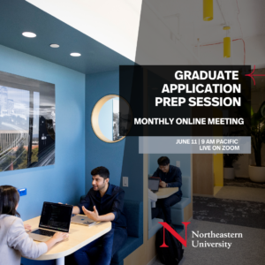 Graduate Application Prep Session Monthly Event - Event Graphic