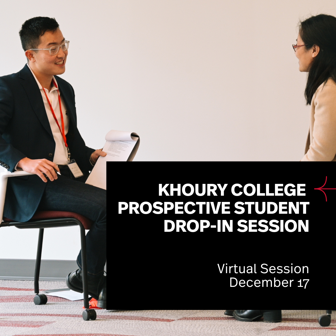 Khoury College: Prospective Student Drop-In Session