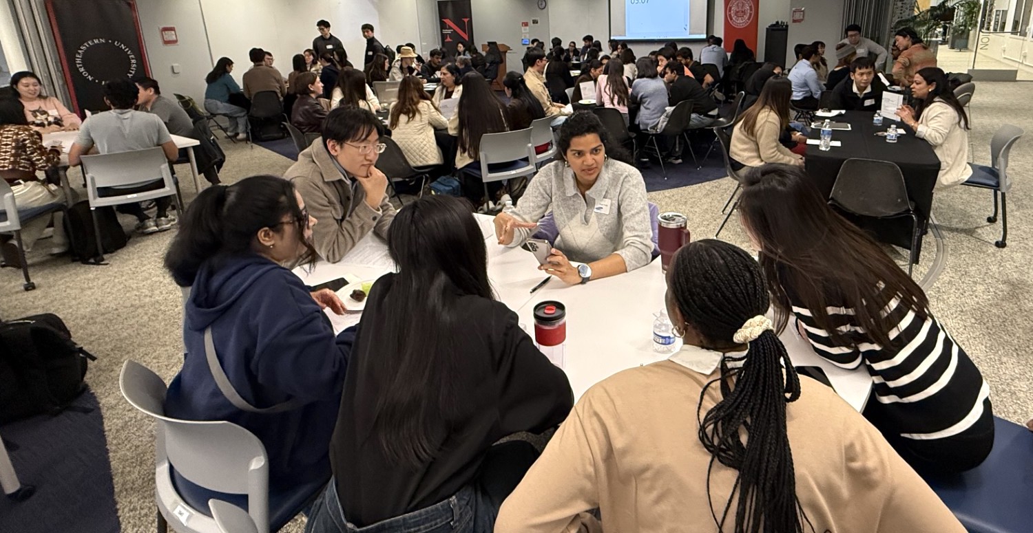 One conversation at a time: Northeastern’s Silicon Valley speed mentoring event